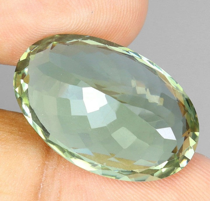 Ametista Naturale Verde - 24,04 ct Taglio Ovale Brasile
