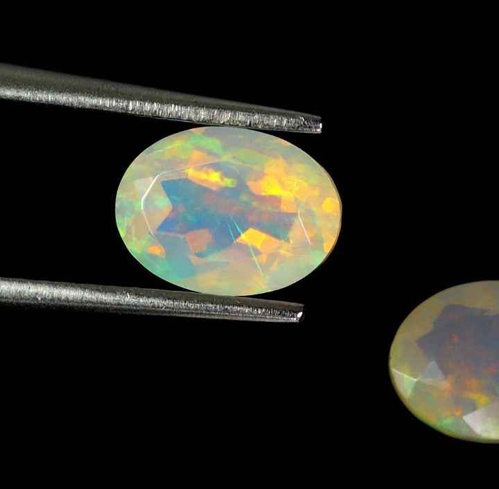 Natural Ethiopian Fire Opal Pair - 1.88 ct | Handcrafted Elegance by MaryGem