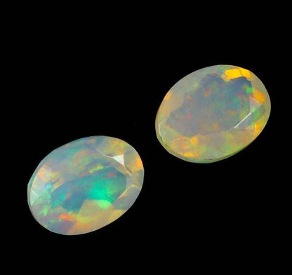 Natural Ethiopian Fire Opal Pair - 1.88 ct | Handcrafted Elegance by MaryGem