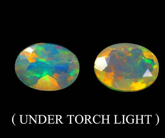 Natural Ethiopian Fire Opal Pair - 1.88 ct | Handcrafted Elegance by MaryGem