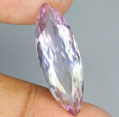 Natural Ametrine Gemstone - 13.41ct Marquise Cut Bicolor Purple-Yellow VVS