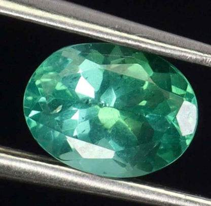 Natural Apatite Gemstone - 1.6ct Oval Cut Blue-Green