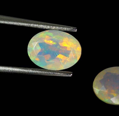 Natural Ethiopian Fire Opal Pair - 1.88 ct | Handcrafted Elegance by MaryGem