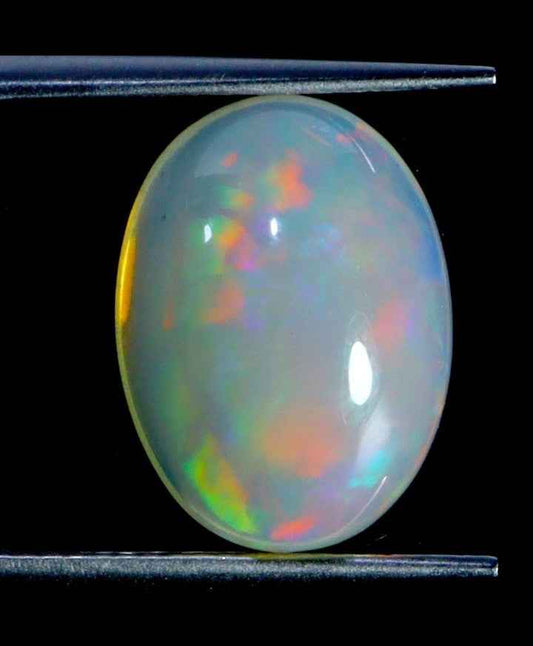 Natural Ethiopian Fire Opal - 6.15 ct Oval Cabochon