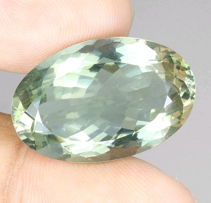 Ametista Naturale Verde - 24,04 ct Taglio Ovale Brasile