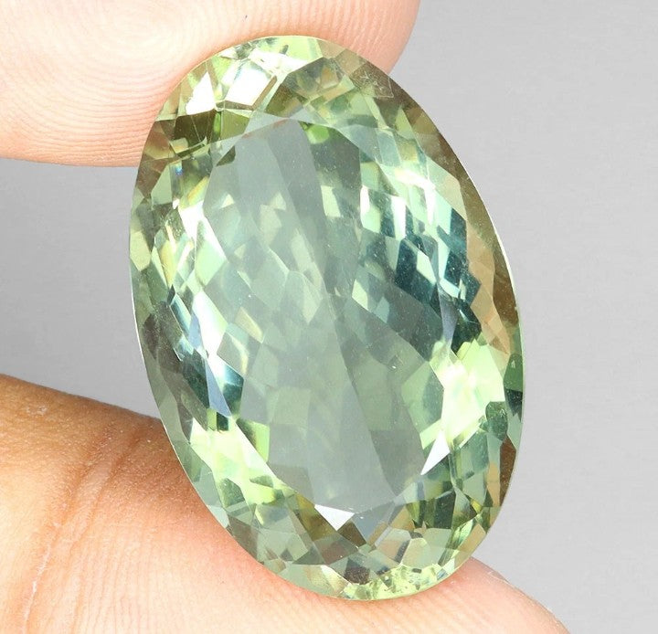 Ametista Naturale Verde - 24,04 ct Taglio Ovale Brasile